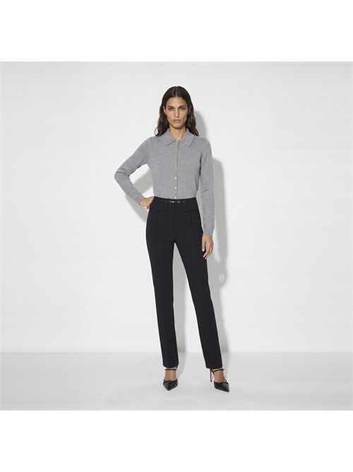 Pantaloni in doppio crêpe stretch